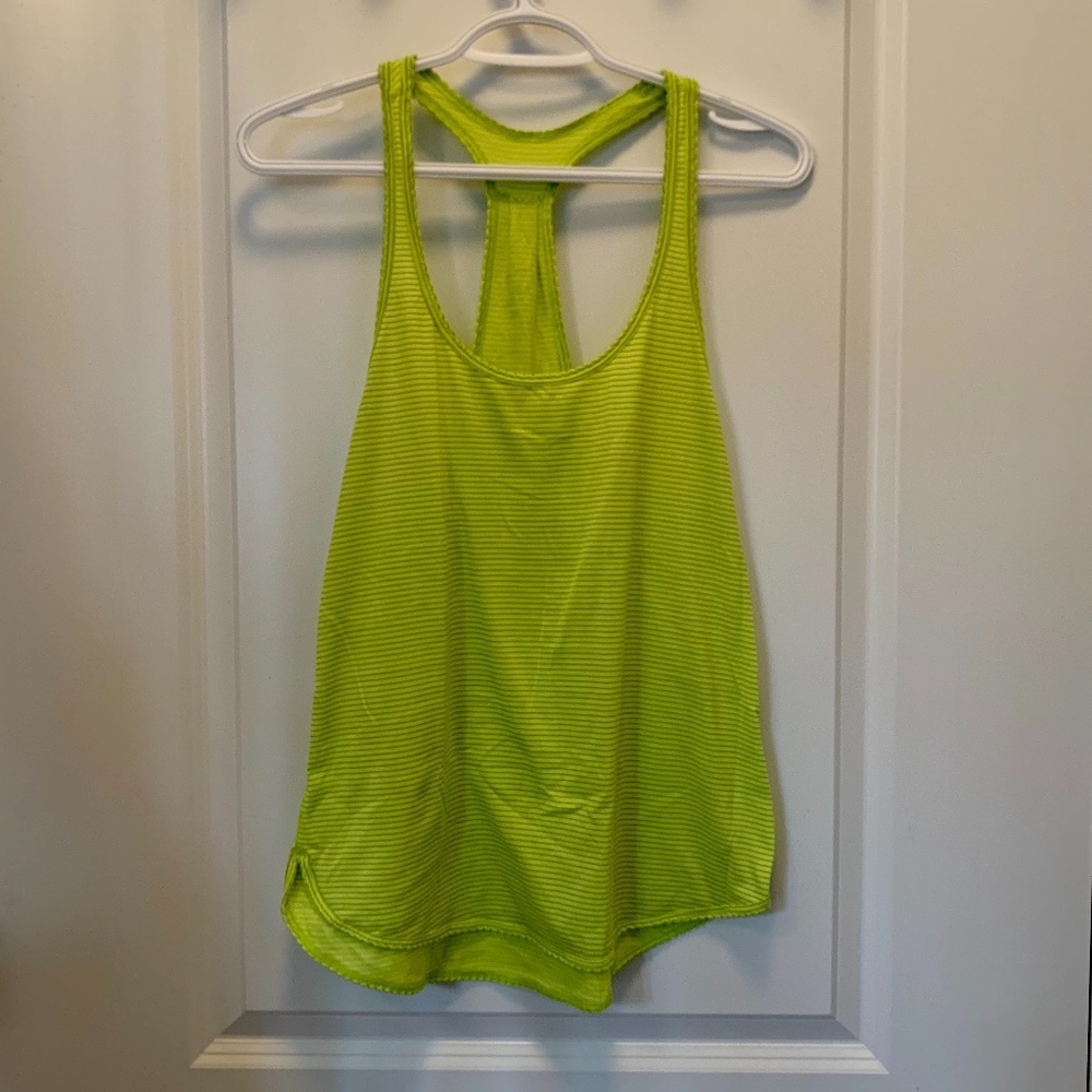 Neon Green Lululemon 105 F Singlet